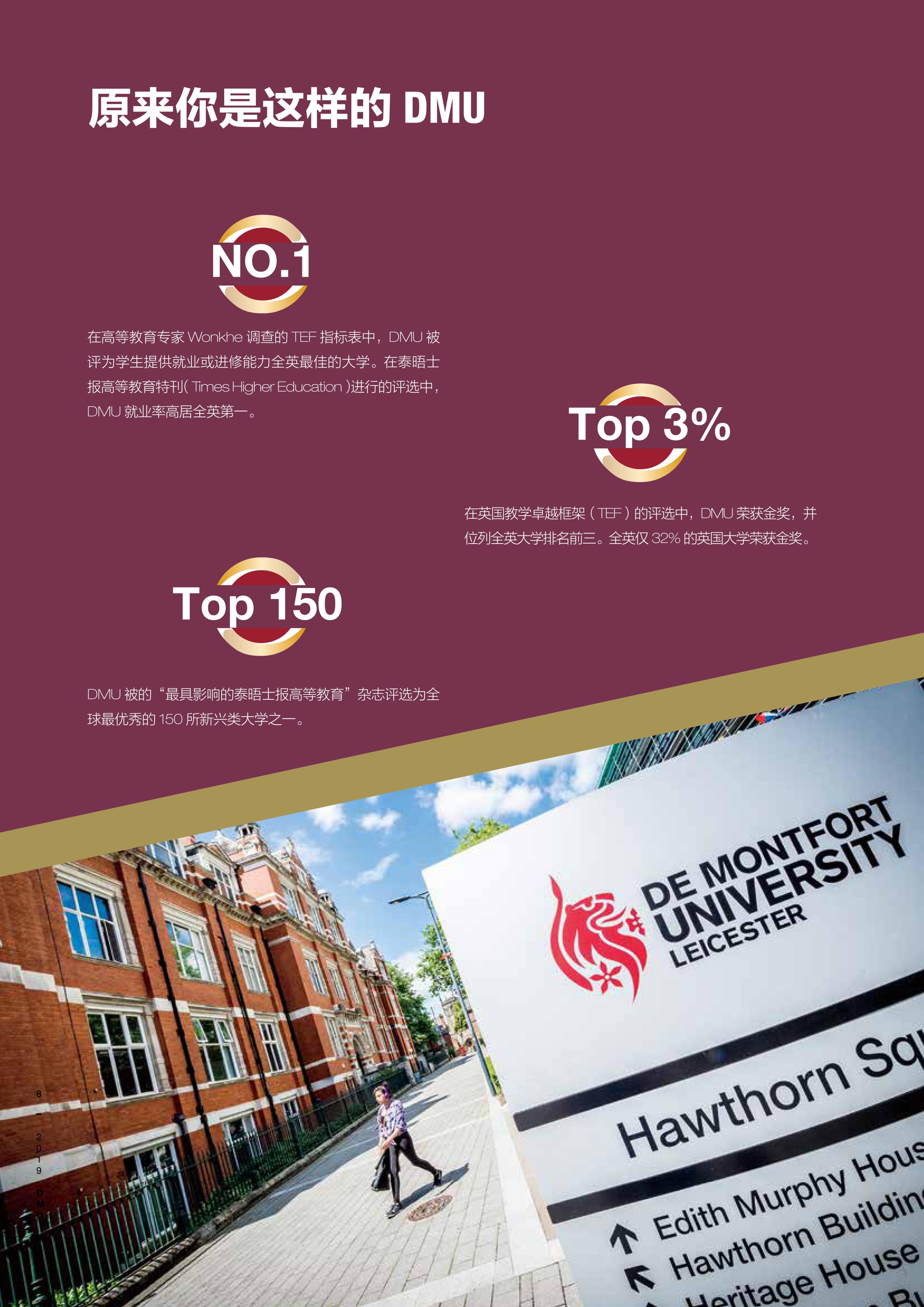 2019年英国德蒙福特大学本科及硕士项目